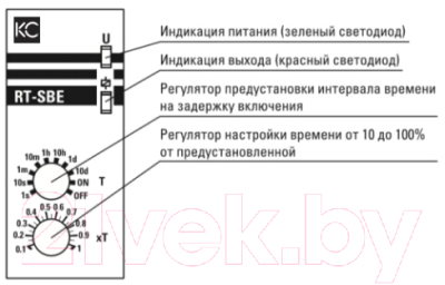 Реле времени КС RT-SBE12-240В / 82736