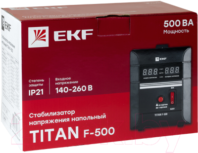 Стабилизатор напряжения EKF PROxima Stab-f-500 Titan F-500 0.3кВт