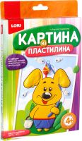 

Набор для творчества Lori, Картина из пластилина. Щенок-рыболов / Пз/Пл-001