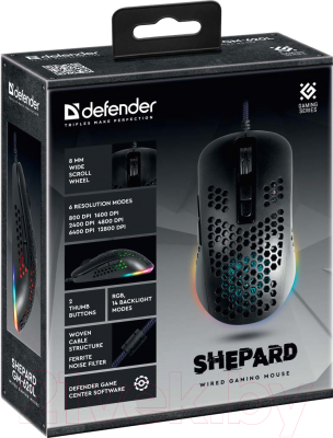 Мышь Defender Shepard GM-620L / 52620