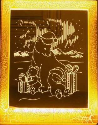 

Светодиодная картина Luazon, Мишки 3678259