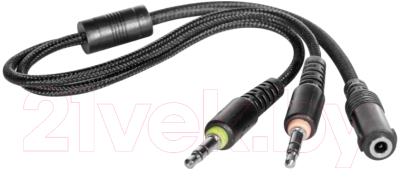 Изображение товара Наушники-гарнитура Defender Сujo / 64505 (черный/красный)