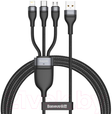 

Кабель Baseus, Flash Series One-for-three Fast Charging / CA1T3-G1