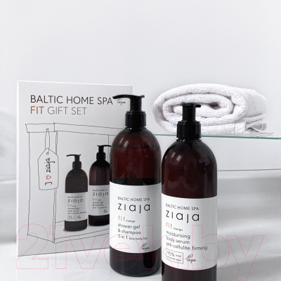 Набор косметики для лица и волос Ziaja Baltic Home SPA Сыворотка для лица и тела+Шампунь 3 в 1 (400мл+500мл)