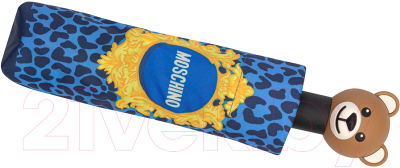 Зонт складной Moschino 8106-OCA Bears In Frames Blue