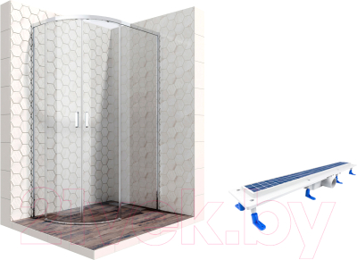 

Душевой уголок Ambassador, Set 120x80 / 11011103R-ST1