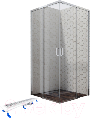 

Душевой уголок Ambassador, Set 90x90 / 11011104-ST5