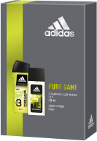 

Парфюмерный набор Adidas, Pure Game Мужской Душистая вода 75мл+Гель для душа 3в1 250мл
