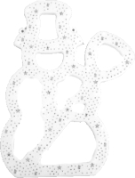 

Светодиодная фигура 2D, Снеговик с метлой 676374