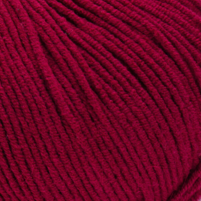 Пряжа для вязания Yarnart Jeans 55% хлопок, 45% полиакрил / 66 (160м, бордовый)