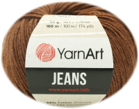 Пряжа для вязания Yarnart Jeans 70 (160м, коричневый) - 