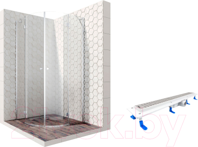 

Душевой уголок Ambassador, Set 100x100 / 12011102-ST6