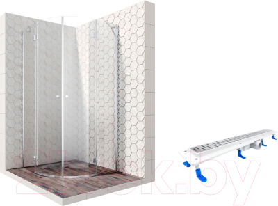 

Душевой уголок Ambassador, Set 100x100 / 12011102-ST8