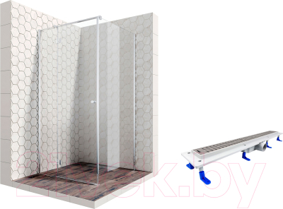 

Душевой уголок Ambassador, Set 100x100 / 12011103L-ST3