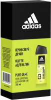 

Гель для душа Adidas, Pure Game Мужской 3в1