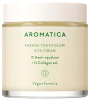 Крем для лица Aromatica Kakadu Youth Glow Vita Cream 1% Hemisqualane + 1% Collagen Sol (100мл) - 