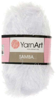 Пряжа для вязания Yarnart Samba 100% полиэстер / 501 (150м, белый) - 