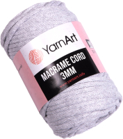 

Пряжа для вязания Yarnart, Macrame Cord 3мм 60% хлопок, 40 вискоза/полиэстер / 756