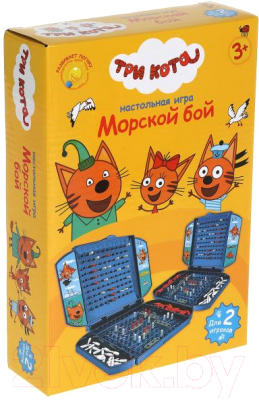 Настольная игра Играем вместе Морской бой Три кота / B1926203-R1