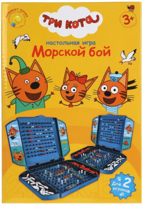 Настольная игра Играем вместе Морской бой Три кота / B1926203-R1