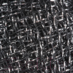 Пряжа для вязания Yarnart Camelia 412 (190м, черный/серебристый)