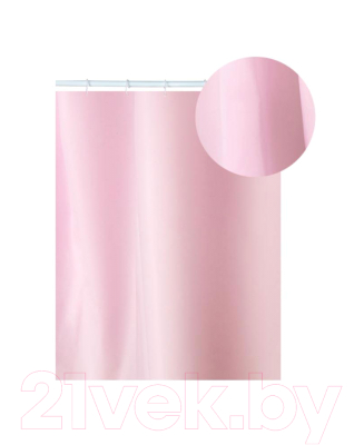 Шторка-занавеска для ванны АкваЛиния Peva PE7210A (розовый)
