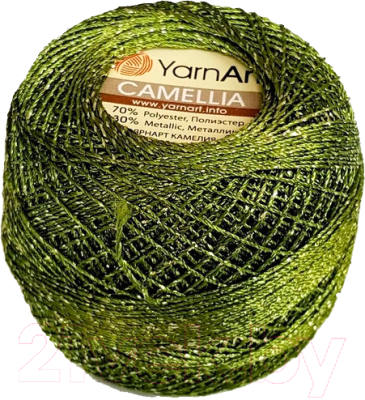 Пряжа для вязания Yarnart Camelia 420 (190м, зеленый)