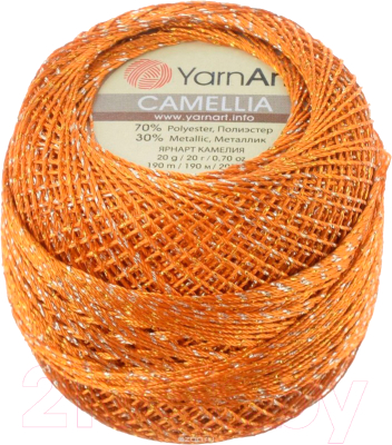 Пряжа для вязания Yarnart Camelia 421 (190м, оранжевый)