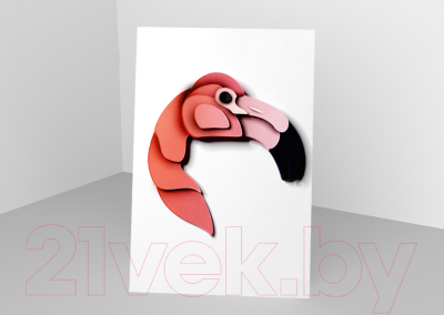 Объемная картина Papertole Фламинго 9018