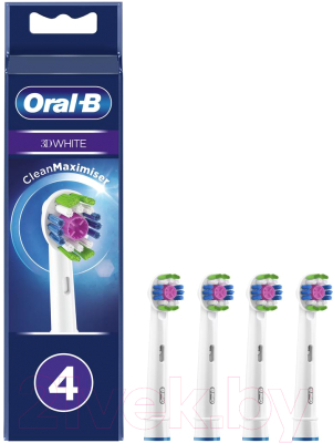 Набор насадок для зубной щетки Oral-B EB18рRB 3D White CleanMaxim  (4шт)