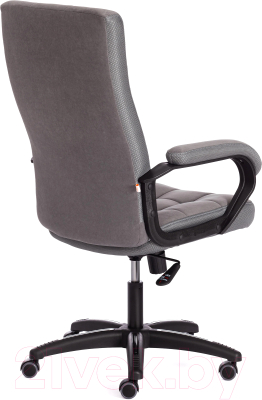 Кресло офисное Tetchair Trendy флок/ткань (серый)