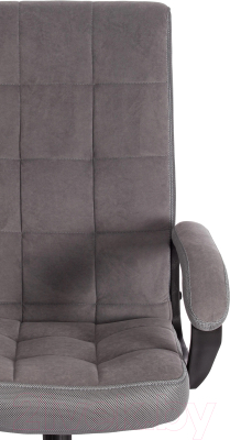 Кресло офисное Tetchair Trendy флок/ткань (серый)