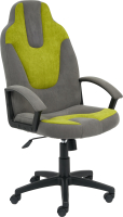 Кресло офисное Tetchair Neo 3 флок (серый/оливковый) - 