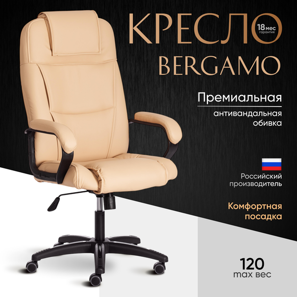 Купить Кресло офисное Tetchair Bergamo флок в Жодино