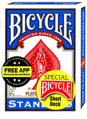 Игральные карты Bicycle Standard Short Blue / 1016762