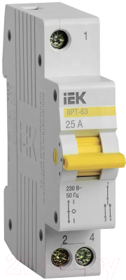 Выключатель-разъединитель IEK ВРТ-63 1Р 25А / MPR10-1-025