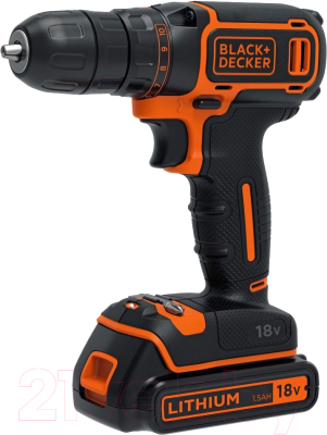 

Аккумуляторная дрель-шуруповерт Black & Decker, BDCDC18K-QW