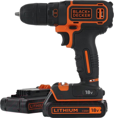 

Аккумуляторная дрель-шуруповерт Black & Decker, BDCDC18B-QW