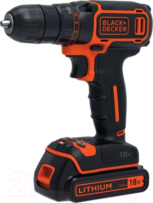 

Аккумуляторная дрель-шуруповерт Black & Decker, BDCDC18K1B-QW