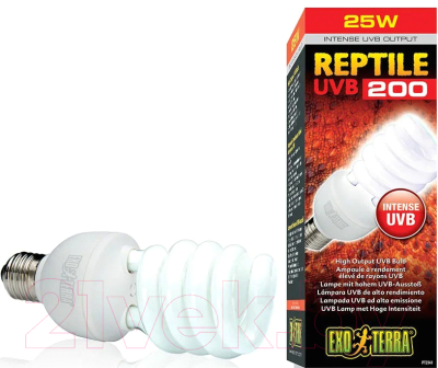 Лампа для террариума Exo Terra Reptile UVB200 Compact 25 W PT2341 / H223416