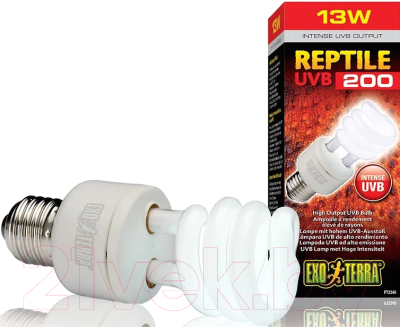 Лампа для террариума Exo Terra Reptile UVB200 Compact 13 W PT2340 / H223409