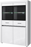 

Шкаф с витриной Anrex, Whiteblack 2V2D