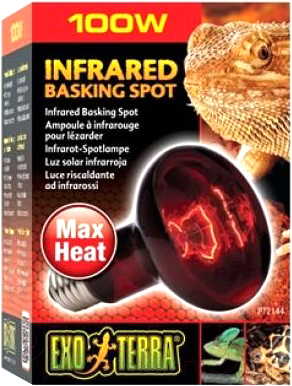 Лампа для террариума Exo Terra Infrared Basking Spot 100Вт PT2144 / H221443