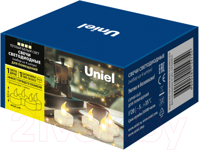 Изображение товара Набор электронных свечей Uniel UL-00008592 (теплый белый)