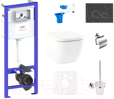 

Унитаз подвесной с инсталляцией Lavinia Boho, Relfix One Compacto 75110321