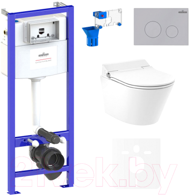 

Унитаз подвесной с инсталляцией Lavinia Boho, Smart V-Clean 87561181