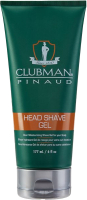 Гель для бритья Clubman Head Shave Gel увлажняющий прозрачный (177мл) - 