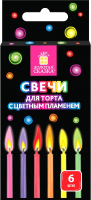 Набор свечей для торта Золотая сказка 591459 (6шт) - 