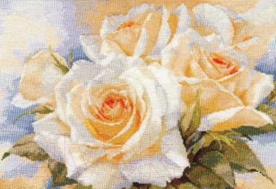 Набор для вышивания Алиса Белые розы / 2-32