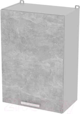 Шкаф навесной для кухни Интерлиния Компо ВШ50-720-1дв (бетон)